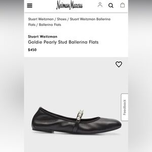 Stuart Weitzman
Goldie Pearly Stud Ballerina Flats